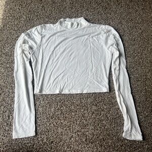 Aeropostale White Crop Turtleneck